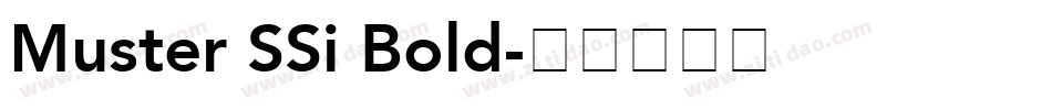 Muster SSi Bold字体转换